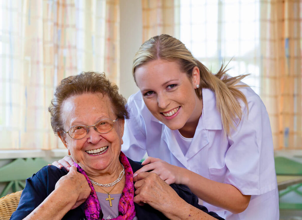 Personalized Care Nurse with a Resident