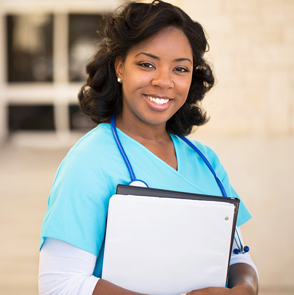 A Nurse who specializes in giving Personalized Care, holding a clipboard